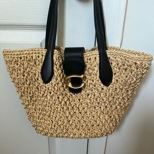 Woven Coach purse
